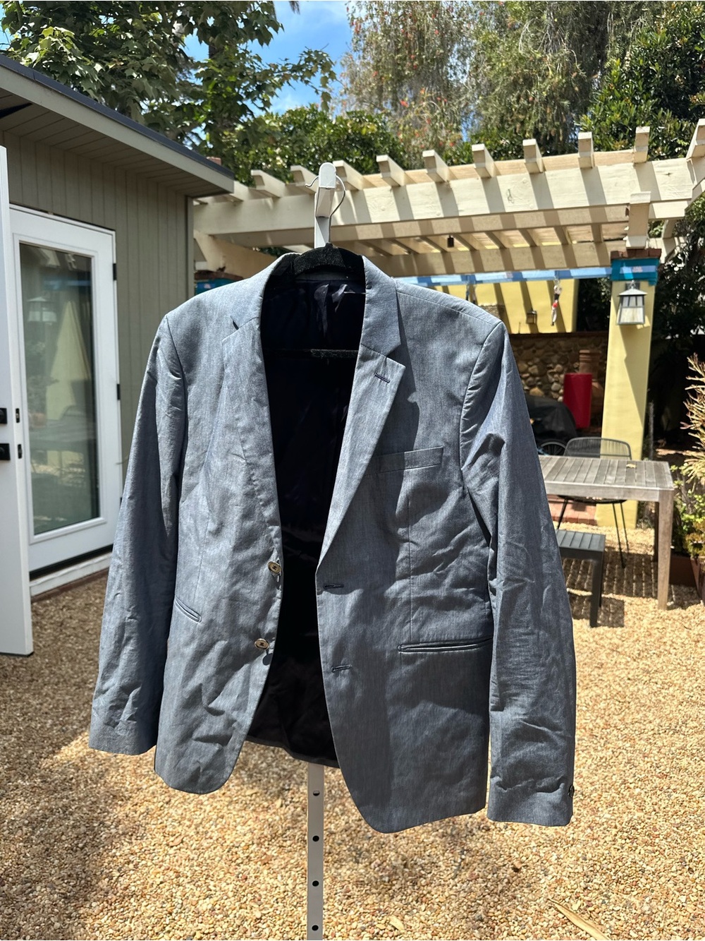 Acne Studios Men’s Light Gray Casual Shirt Jacket
